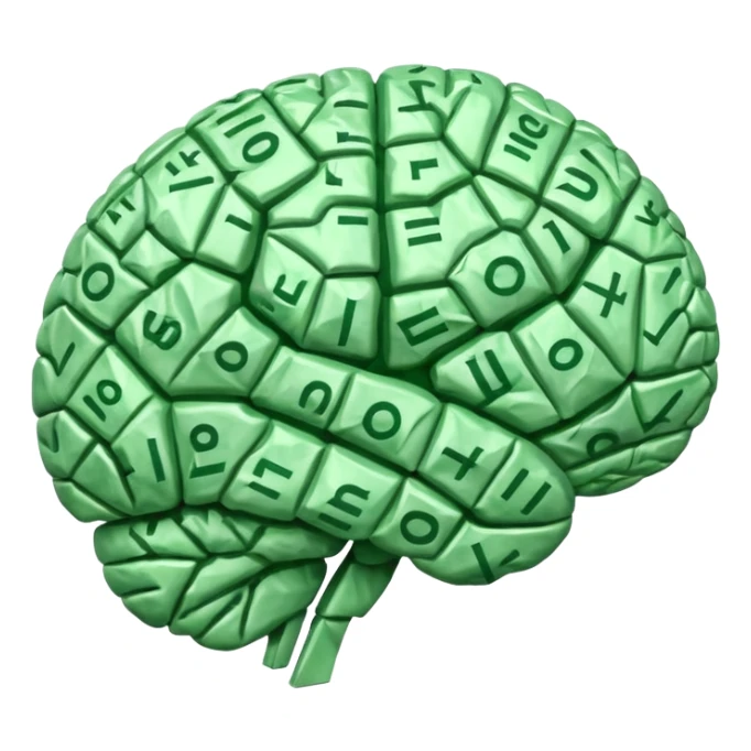 Brain mode of euro bills  sticker