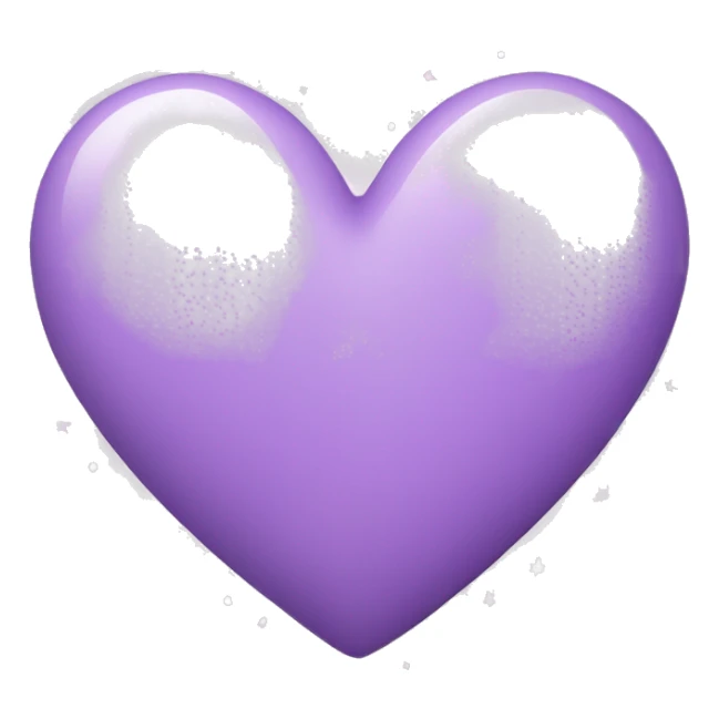 Light Purple Heart with stars sticker