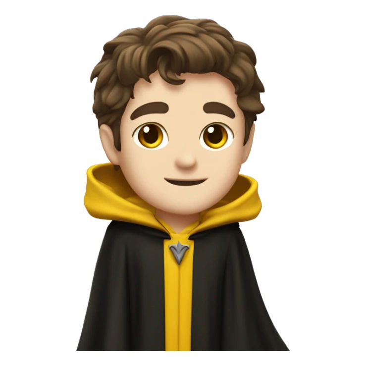 Cedric Diggory from Harry Potter in his Hufflepuff robe sticker
