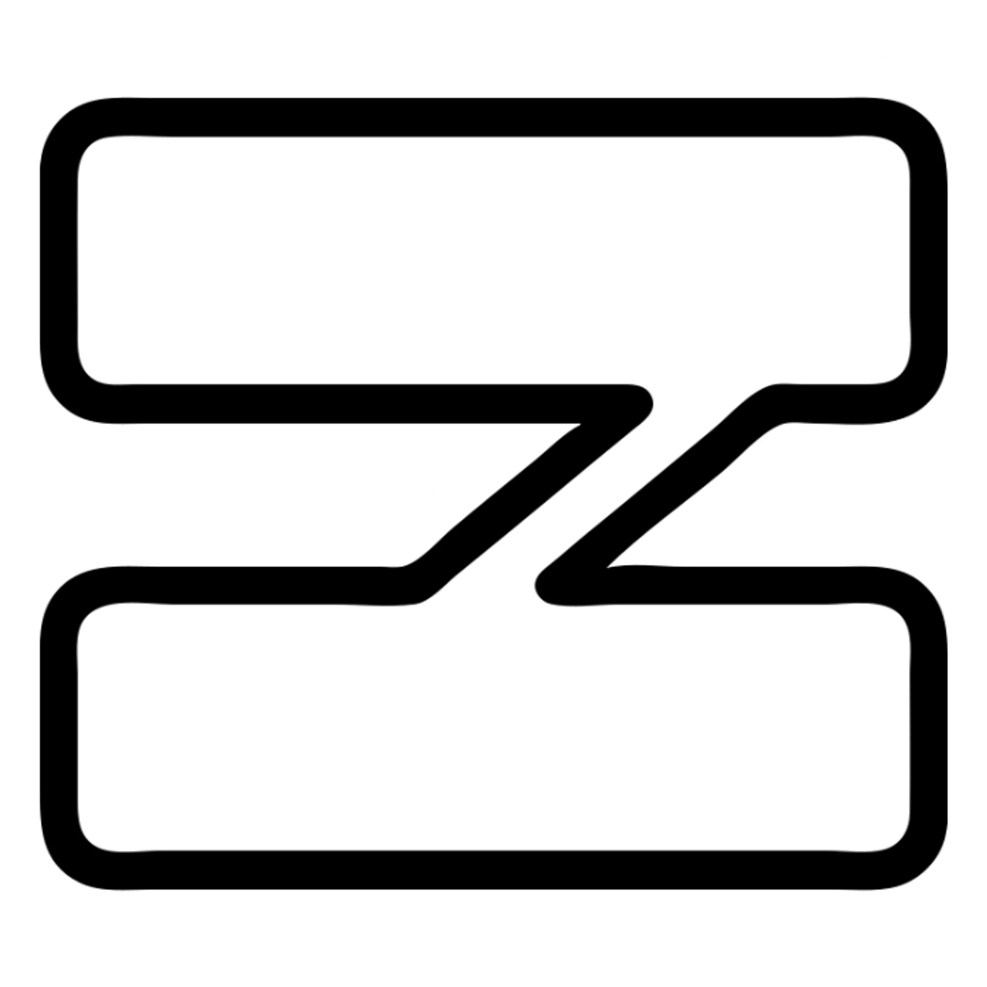 Blackpink inspired icon, minimal, bold black lines, modern style, no text sticker