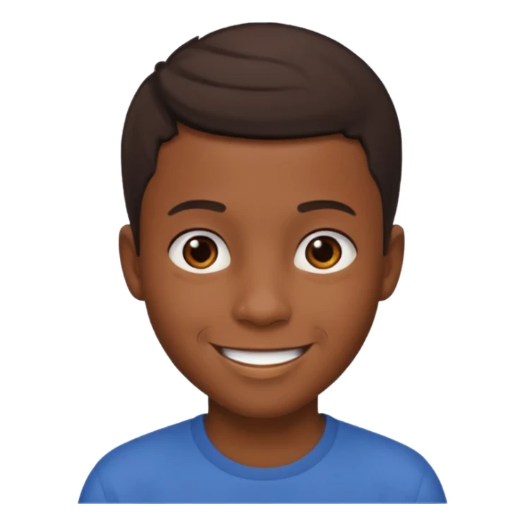 black boy with short hair  sticker