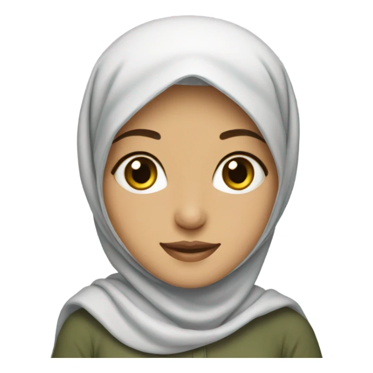 Muslim Pakistani girl with pretty hijab sticker