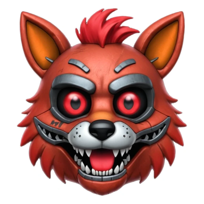The head of Foxy of five nights at Freddy sticker