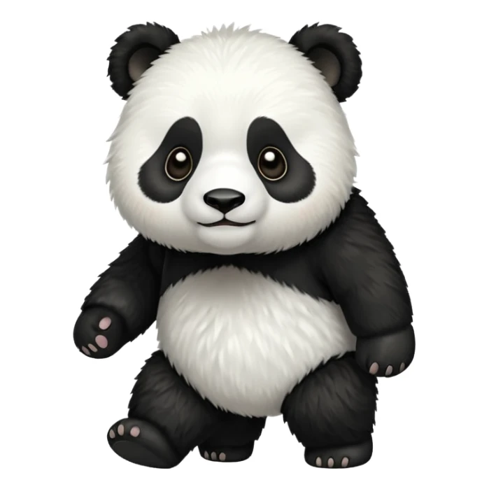 PANDA WALKING WITH FOUR LEGS WIHTOUT ANY BAMBOO STICK sticker