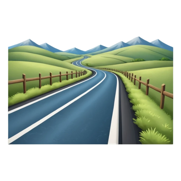 country sky background with road going into the distance sticker