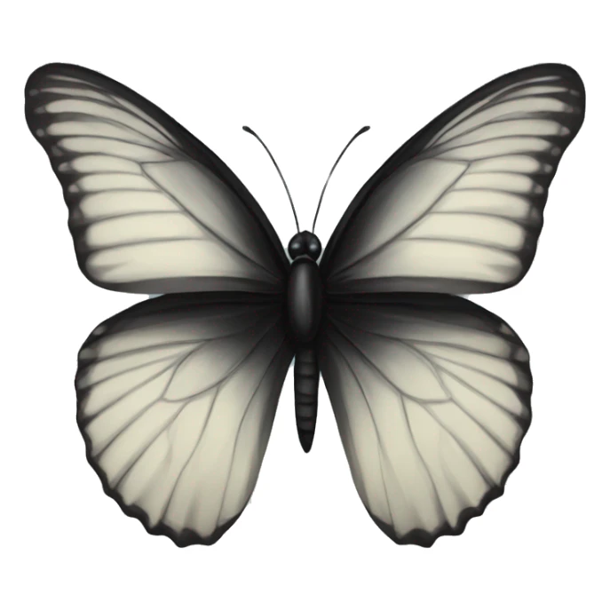 black butterfly sticker