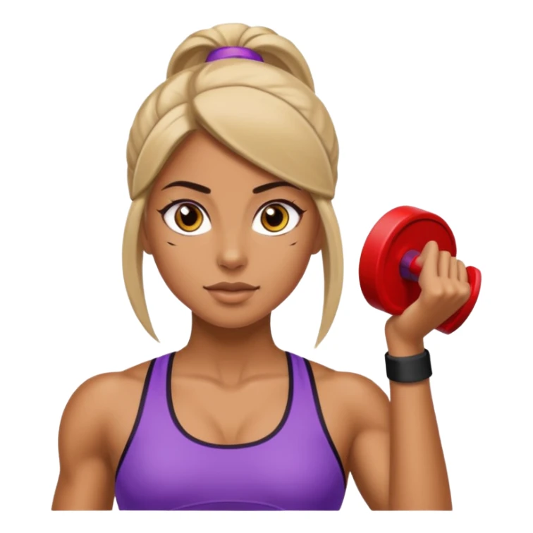 fitness girl, dark eyes sticker