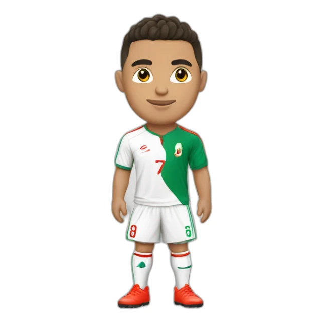 Ronaldo avec un maillot de l'Algérie sticker
