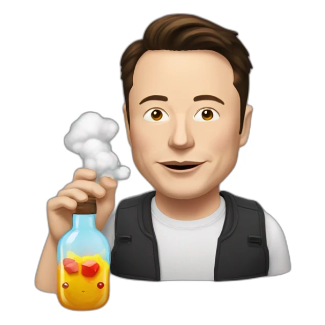 elon musk doing drugs, for educational purposes only, inclusiveness and positive, LGTBQ+ sticker
