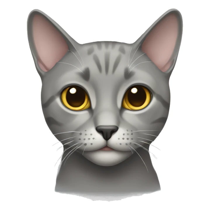 Grey male brittish short hair cat sticker