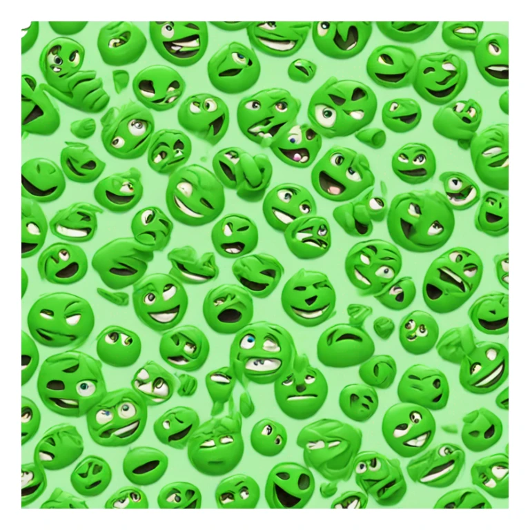 symbol that says GG in green comic font sticker