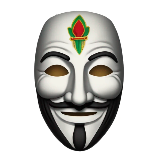 st basil cathedral guy fawkes mask sticker