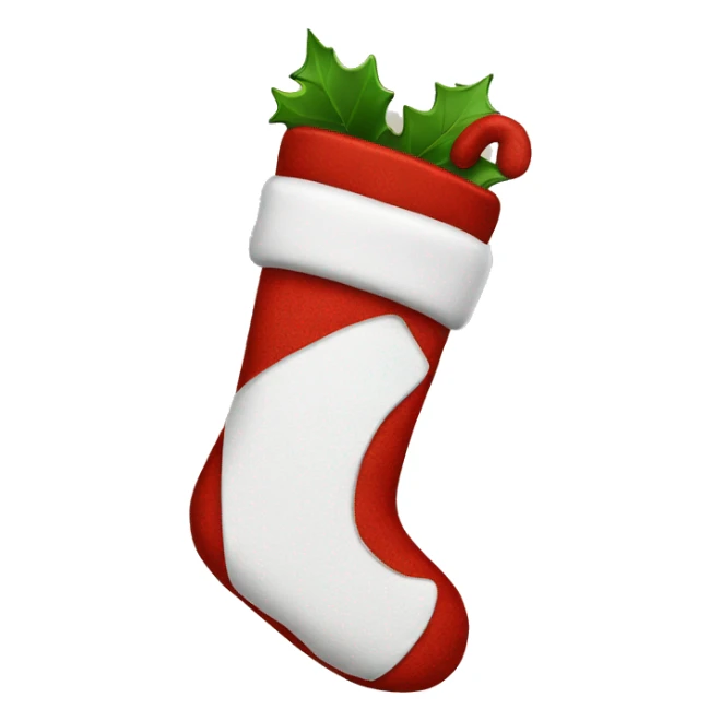 Christmas stocking sticker
