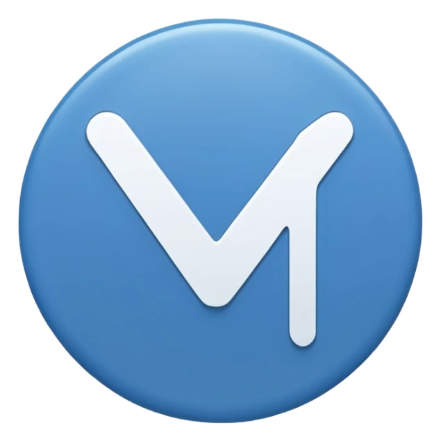 A white tick symbol on blue circle similar to verified badge sticker