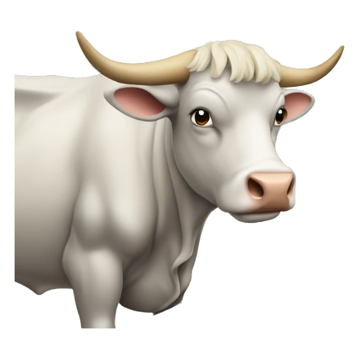 oxen yoked together on plough sticker