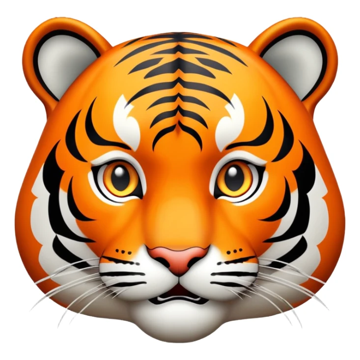 tiger face with LOL speech bubble for Twitch emote sticker