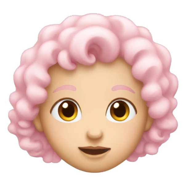 pastel baby pink heart emoji  sticker