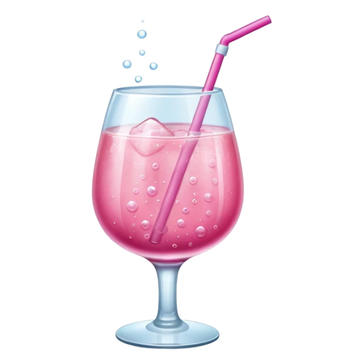 🍷alter emoji into pink drink  sticker