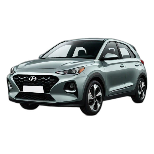 Voiture modèle i20 hyundai vert gris sticker