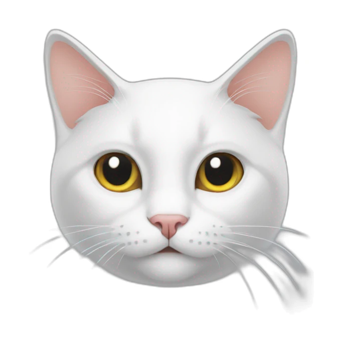 Cat of tje lucky white sticker
