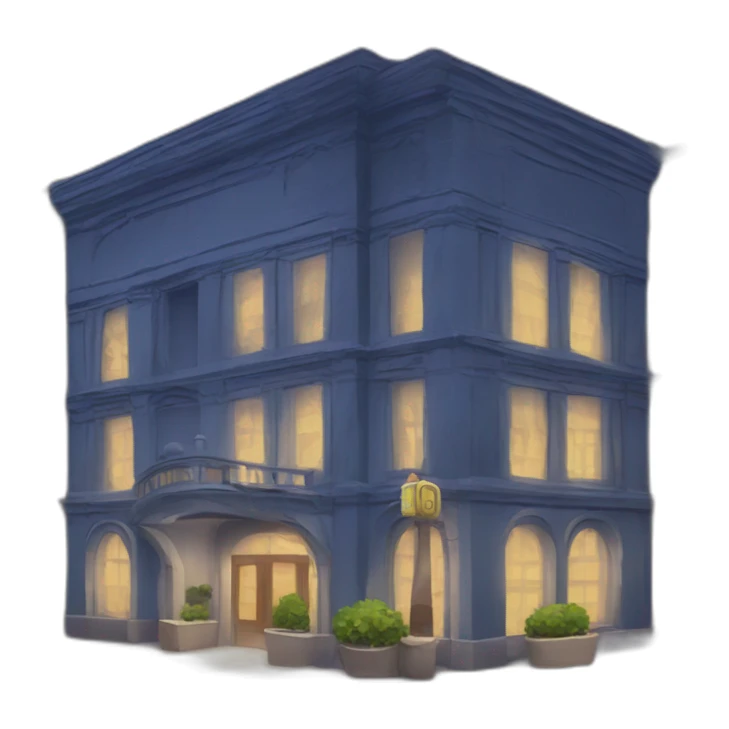 a building with "nightclub" written on it sticker