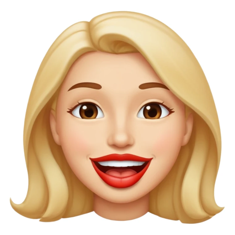 Cara de beso enamorado  sticker