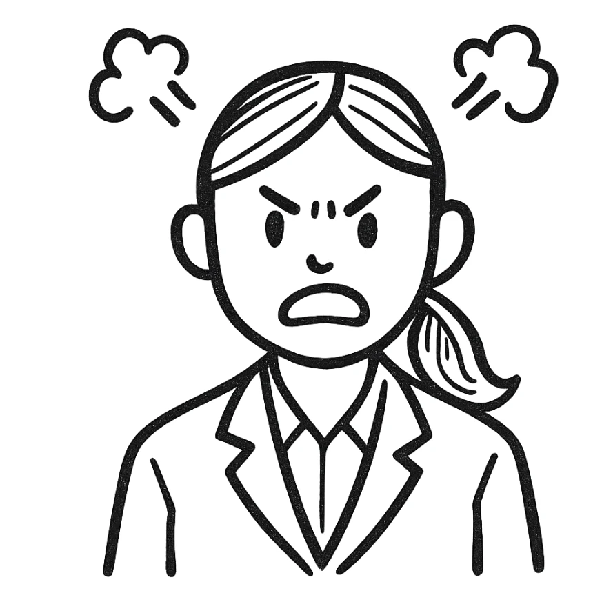 Business secretary is angry sticker