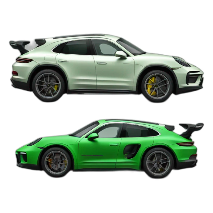 2023 Porsche Dakar in green sticker