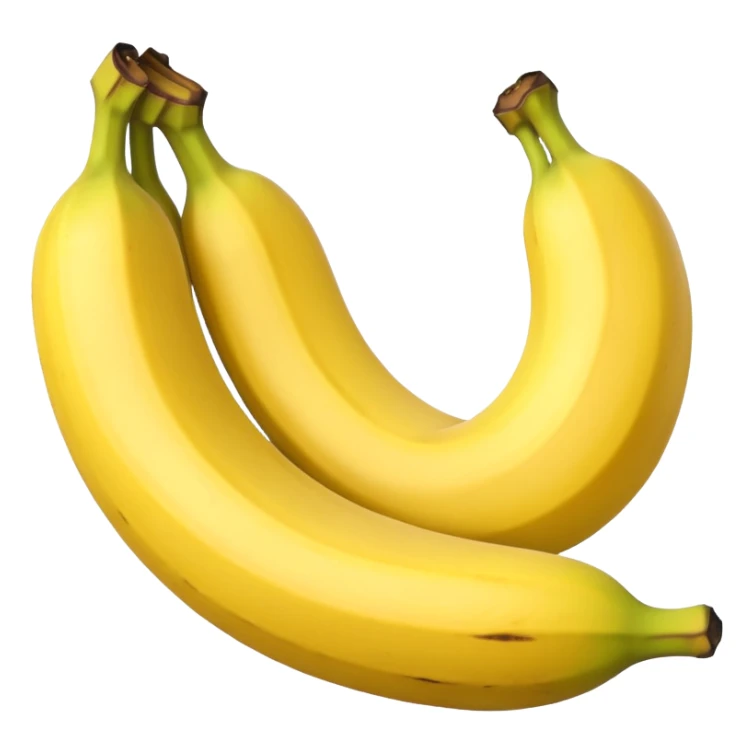 Make a banana emoji exactly like the reference image, in iOS emoji style. sticker