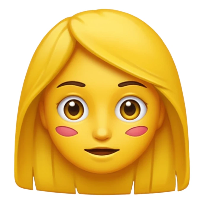 Emoji amarillo mordiéndose la uña sticker