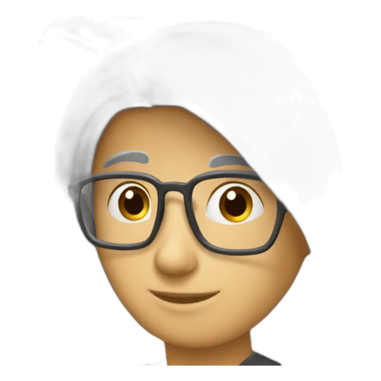 Personne de profil prenant une photo sticker