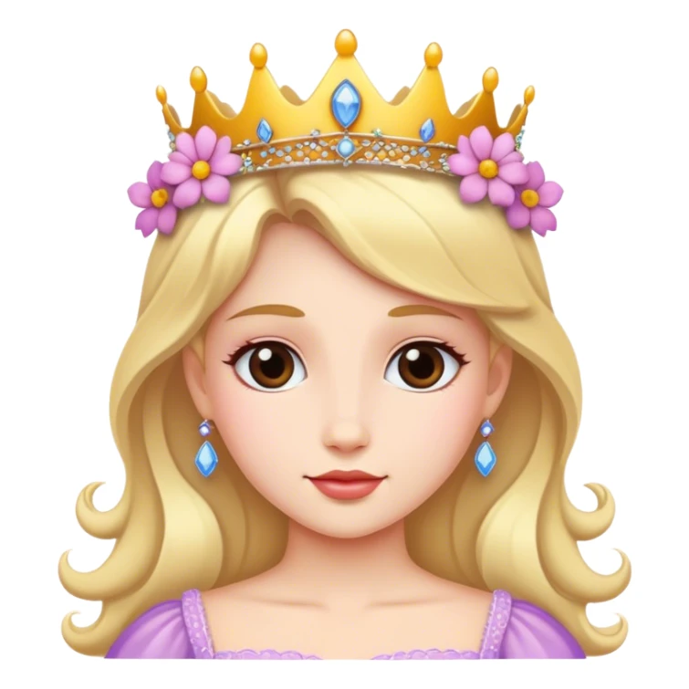 flowers princess sticker