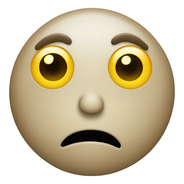 Jellow dot emoji judging you with eyes sticker