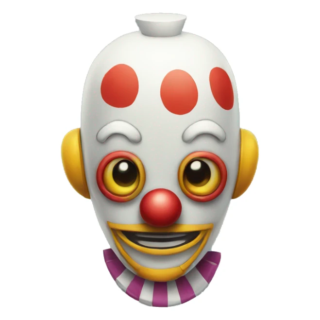 Clown robot sticker