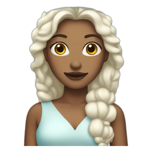 Woman with ice crown  sticker