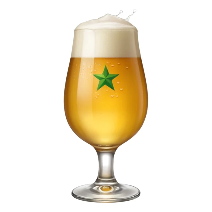 Bière heineken dans un verre  sticker