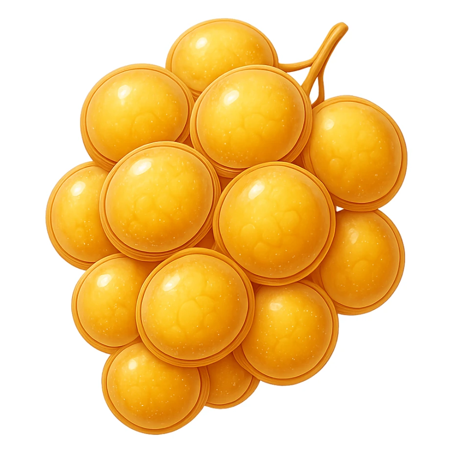 CELLULA DI GRASSO (ADIPOCITA) GIALLA A GRAPPOLO sticker