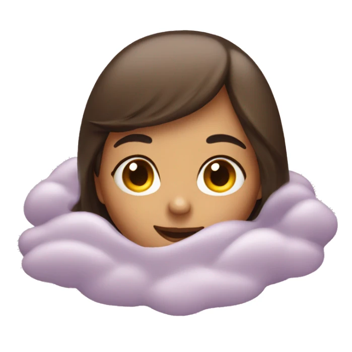 girl floating sticker