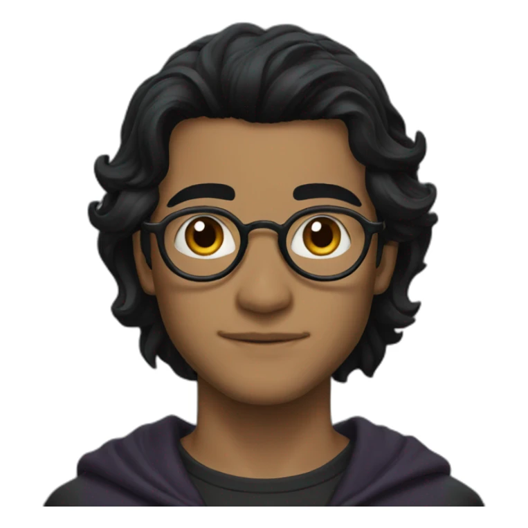 Harry Potter black hair sticker