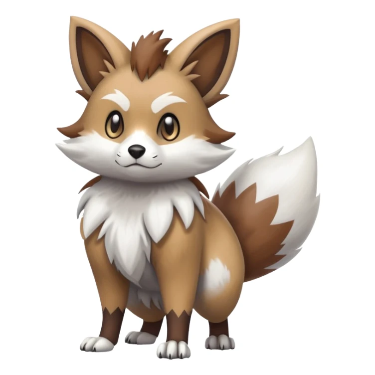 Furret-Lycanroc-Hybrid (Full body) sticker