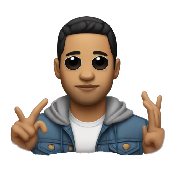 half puerto rican and salvadorian latino rapper sticker