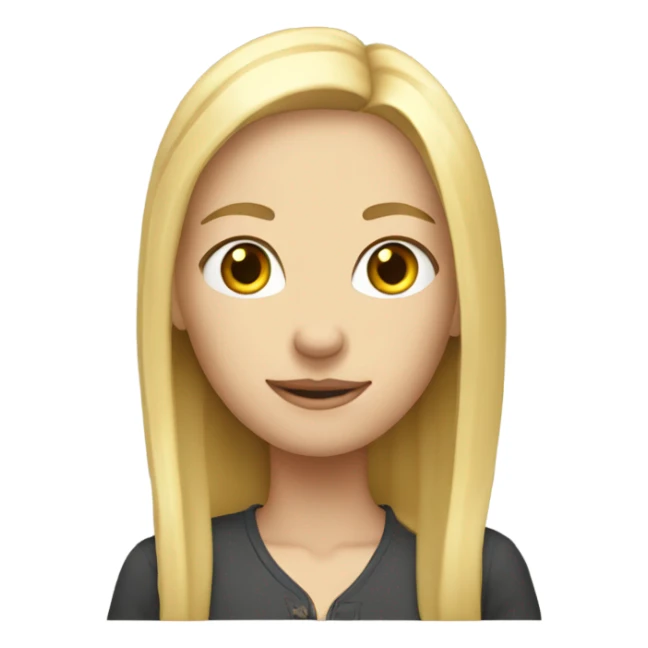 Skinny tall blonde girl  sticker