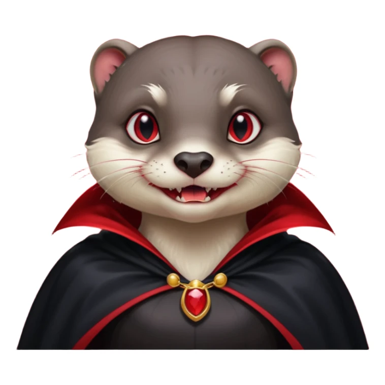 Female Vampire Otter sticker
