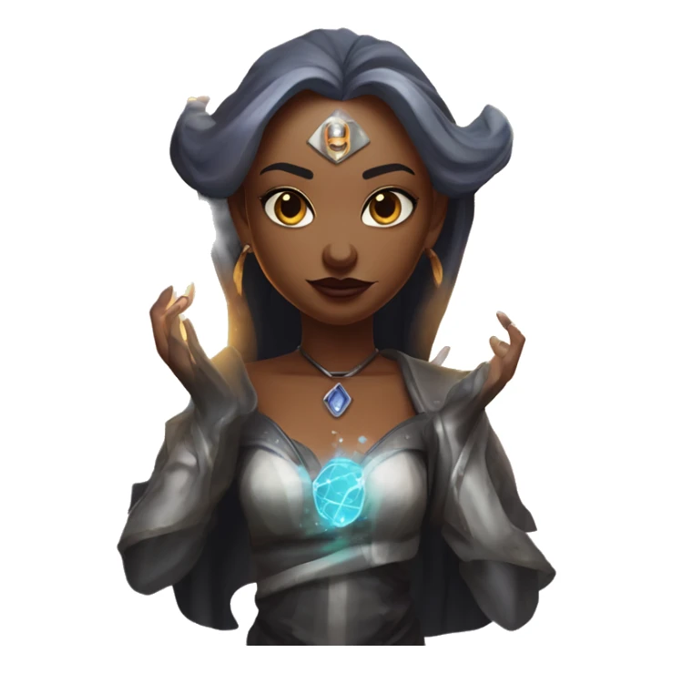 "Technomancy is the use of magic or mystical powers to control and manipulate technology” + "It's kind of like cyberpunk magic or how in some games, characters hack into systems using magic." 🖥️⚡🧙‍♂️ Make a ancient vampire technomancy goddess sticker