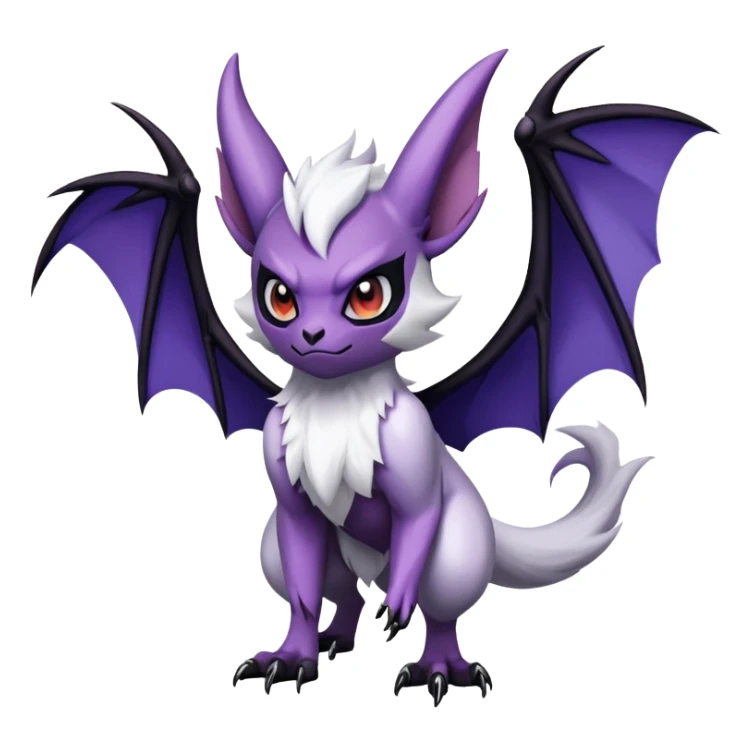 Absol-Noibat-Noivern-Hybrid (Full body) sticker
