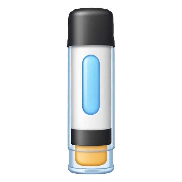 glue stick with a bit of glue showing sticker