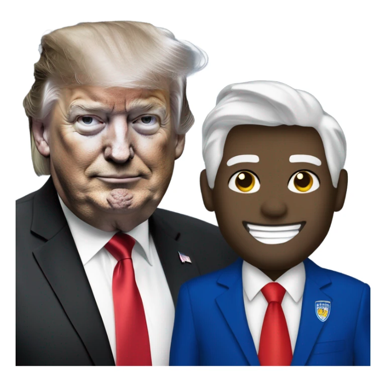 Leicester city football supporter with Donald trump  sticker