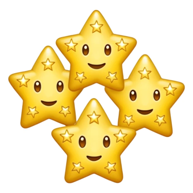 troispetites etoiles lumineuses sticker