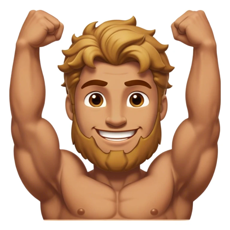 Cinematic Realistic Hercules Portrait, head tilted playfully and inquisitively, showcasing his formidable build softened by a warm, inviting smile. His eyes sparkle with a sense of mirth and determination, while his detailed attire and natural highlights capture the essence of a mighty hero with a friendly spirit. sticker