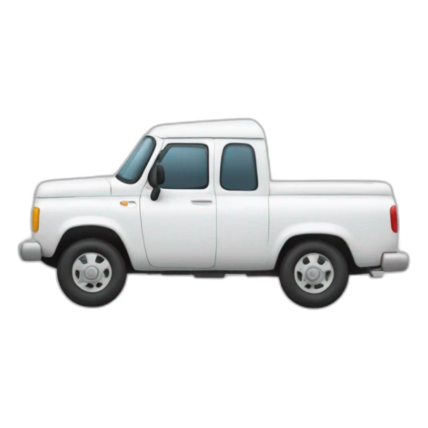 Un homme avec une moustache dans une camionette blanche sticker